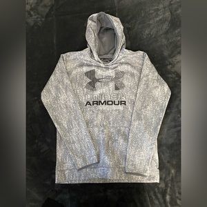 Youth XL boys under armour hoodie. Used great condition. Color, gray.